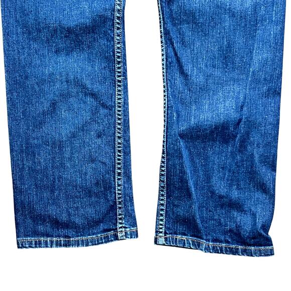 Levi's 513 High Waisted Slim Fit Denim Straight Jeans Men's Size 38 x 30 Blue - Picture 5 of 9
